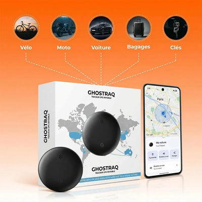 Traceur GPS invisible Ghostraq fixé sous véhicule