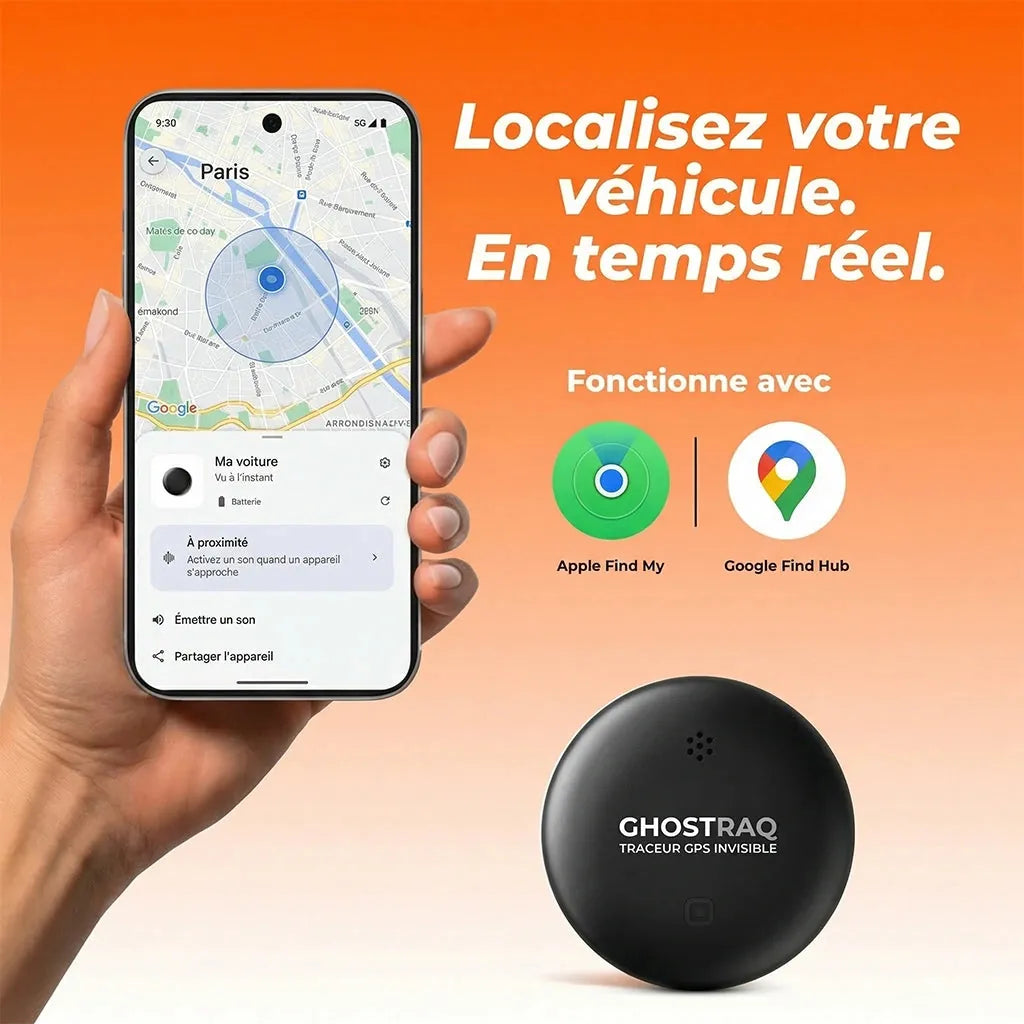Interface application Ghostraq - localisation temps réel