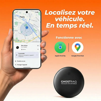 Interface application Ghostraq - localisation temps réel